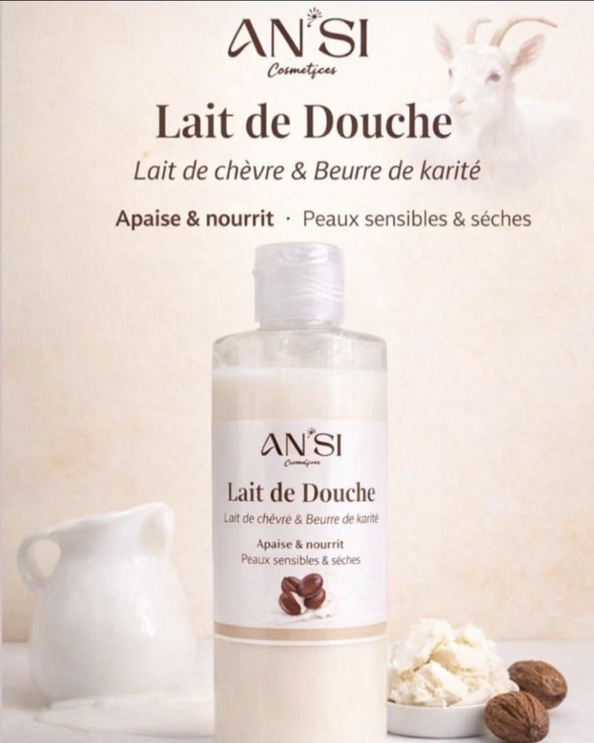 Gel douche beurre de karité & lait de chèvre